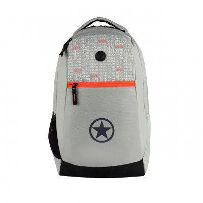 Gear Rockstar 34L Large Water Resistant School Bag/Casual Backpack/Daypack/Travel Backpack/Kids Bag/College Bag for Boys/Girls/Men/Women (Light Grey)