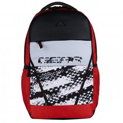 Gear School BP04 38L Large Water Resistant Casual Backpack (Red-Black)