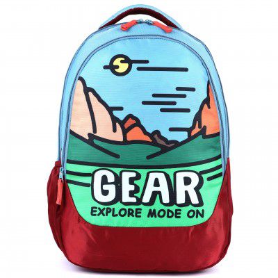 Gear Sunshine Valley 35 L Water Resistant Backpack (Blue-Maroon)