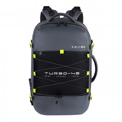 Gear Turbo 45L Expandable Water Resistant Antitheft Laptop Backpack With Raincover