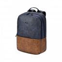 Gear Uber Leatherite Medium Faux Leather Water Resistant Laptop Backpack
