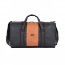 Gear Vintage Faux-Leather 26L Water Resistant Travel Duffle Bag/Gym Bag for Men/Women (Black)...