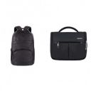 Gear Vintage2 Anti Theft Faux Leather 28 Ltrs Brown Laptop Backpack (LBPVG2LTH0201) & GEAR Black Toiletry Bag (ACCTLTPCH0112)...