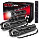 GearLight Tactical Flashlight S1000 [2 Pack] - High Lumen, Zoomable, 5 Modes, Water Resistant, Handheld Light - Best Camping, Outdoor, Emergency, Everyday Flashlights...