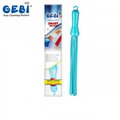 Gebi Smart Floor Broom | Durable Plastic Broom (Kharata) | Pack of 1