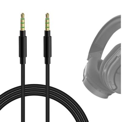 Geekria QuickFit Gaming Headset Extension Cable for Turtle Beach Talkback Cord/Chat Cable/Audio Cord for PS4 / Xbox One Controller with 3.5mm Male to Male Headset Jack (Black, 5.6FT)