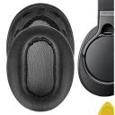 Geekria QuickFit Replacement Ear Pads for Sony MDR-1AM2, MDR-1AM2/B Headphones Ear Cushions, Headset Earpads, Ear Cups Repair Parts (Black/Plastic Ring)...