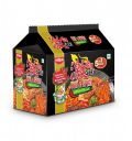 Geki Hot & Spicy Korean Instant Noodles Veg (5 in 1 pack), 400 gm...