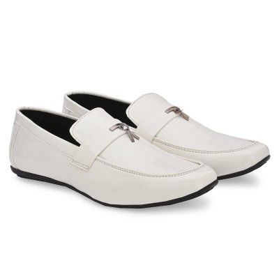 GELLWOJ Men's Buckle White Nagras