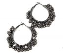 Gemocracy Ghungroo Hoop Bali Earrings for Girls /Women (black)...