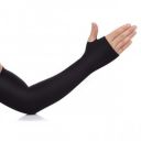 Generic Mens Uv Sun Protection Arm Cooling Sleeves For Cycling, Driving, Outdoor Sports (Black, Medium)...