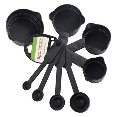 Generic Plastic Measuring Cups and Spoons (8 Pcs)