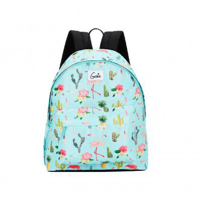 Genie Flamenco Laptop Backpack for Women, 16 inches Office Bag, Sky Blue Stylish and Trendy Bag for Office and College