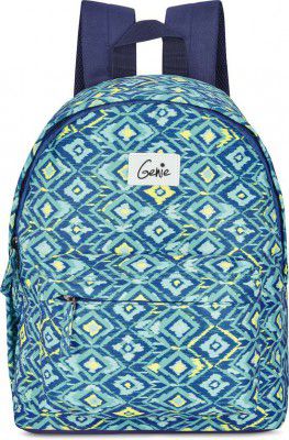 Genie  Small 14 L Backpack Ikattish  (Blue)