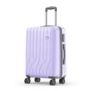 Genie Swing Trolley Bag Medium Size, 69 cms Lavender Hard Side Travel Bag for Women, 8 Wheel Luggage Suitcase for Travelling, Scratch Resistant...
