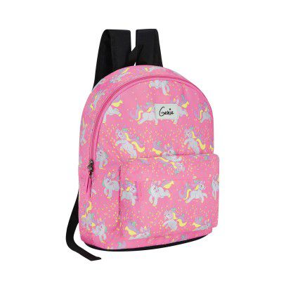 Genie Unicorn Casual Backpack for Girls |14 In-13 Ltr with Three Compartments