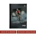 Genius - Classic - Pack of 24 books- Single ruled, Grey Adventure, 160 Pages, Size:-29.5 cms x 20.5 cms x 0.8 cms...