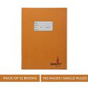 Genius - Gravity - Pack of 12 books -Single ruled, Square design, 180 Pages, Size:-24 cms x 18 cms x 0.8 cms...