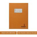 Genius - Gravity - Pack of 6 books -Single ruled, Square design, 180 Pages, Size:-24 cms x 18 cms x 0.8 cms...