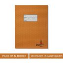 Genius - Gravity - Pack of 12 books -Single ruled, Brick design, 180 Pages, Size:-24 cms x 18 cms x 0.8 cms...