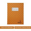 Genius - Gravity - Pack of 6 books -Single ruled, Chess design, 180 Pages, Size:-24 cms x 18 cms x 0.8 cms...