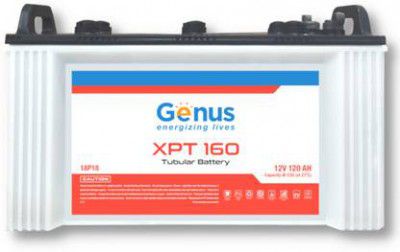 Genus 36 Months Warranty Tubular Inverter Battery (120 Ah, XPT160 12V C20 Rating Short)