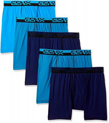 GenX Mens Gusto Inner Elastic Assorted Brifes (Pack of 5)