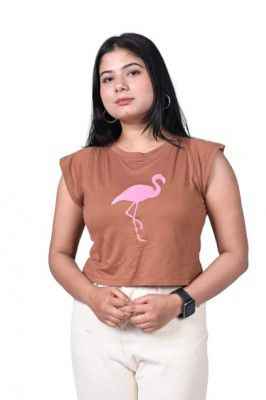 GenZ Gears Cotton Round Neck Solid Regular Fit Tshirt for Female