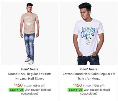 GenZ Gears T-Shirt at Rs.150