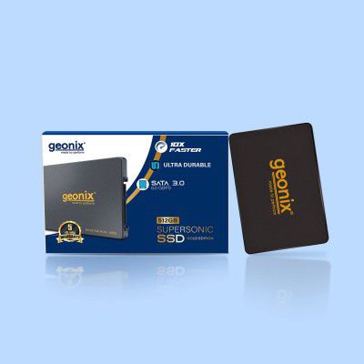 GEONIX 128GB SATA III 3.0 (6Gb/s) SSD, Gold Edition Supersonic Solid State Drive for Desktop and Laptop (5 Year Warranty)… (512)