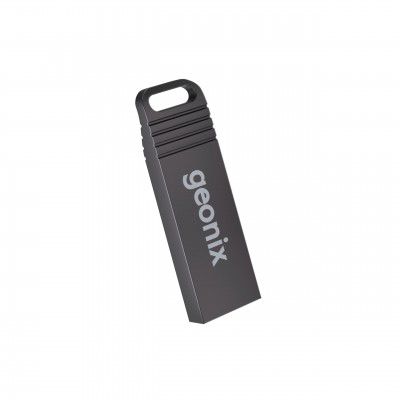Geonix Pendrive 8GB, Metal USB 2.0 Flash Drive, Ideal | 5 Years Warranty (Black)