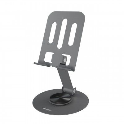 Geonix Trek M3 360° Rotatable & Foldable Mobile Phone Stand – Metallic