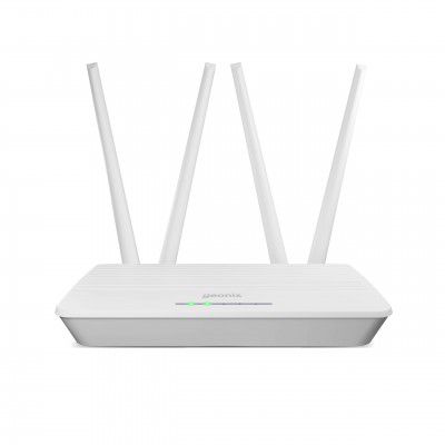 GEONIX Wireless Single_Band Router 4G Mobile Sim Based Router with 4 Antenna, Plug and Play, Wide Coverage Range with Ethernet Port (White)