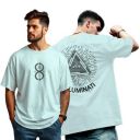 GESPO Men Oversized T-Shirt || Illuminati Back Printed T-Shirt for Men...