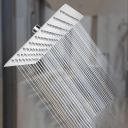 Gesto 10 Inch Square Shower Head - 304 Grade Stainless Steel Shower Heads without Shower Arm - Chrome Finish 360° Rotatable Rain Shower Head - 10x10 Overhead Shower for Bathroom...