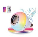 Gesto 12 W Led Wireless Light Bulb with Speaker | Bluetooth Enabled | Rgb Music Light | Colour Changing Remote Control Access | B22 Holder | Home Office Party Bedroom Living Room Décor (Pack 1 | RGB)...