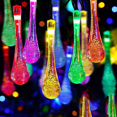 Gesto Serial String Lights for Decoration - 14 LED Rain Drop Fairy Lights Waterproof Indoor Outdoor (10 Feet | Multicolor)