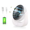 Gesto Table Fan High Speed – 2400 RPM Powerful rechargeable fan With 3 Speed Airflow...