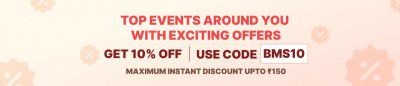 Get 10% off on BookMyShow Live events