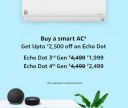 Get ₹2500 Off on Alexa Echo Dot with Smart ACs...