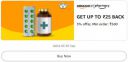 Get 3% up to ₹25 back on minimum orders above ₹500 on Prescription and OTC....