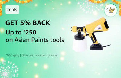Get 5% Back up to ₹250 on Asian Paints tools with 1000 Amazon Diamonds
