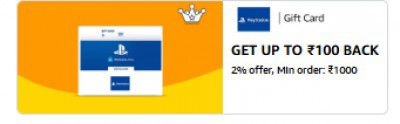 Get Flat ₹100 Back 2% offer, Min order: ₹1000