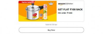 Get Flat ₹100 BACK Minimum order: ₹1000