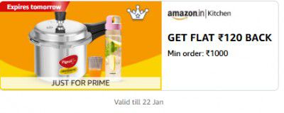 GET FLAT ₹120 BACK | Min order: ₹1000 on Kitchen