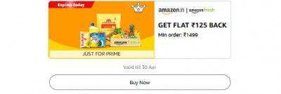 Get flat ₹125 on Minimum order: ₹1499