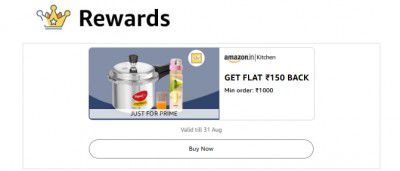 Get Flat ₹150 back on Min Order Of ₹1000