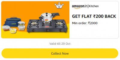 Get Flat ₹100 Back Min order ₹1000 on Kitchen