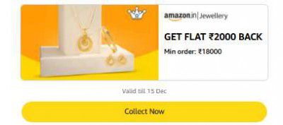 GET FLAT ₹2000 BACK | Min order: ₹18000 on Jewellery