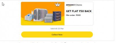 GET FLAT ₹50 BACK  Min order: ₹500